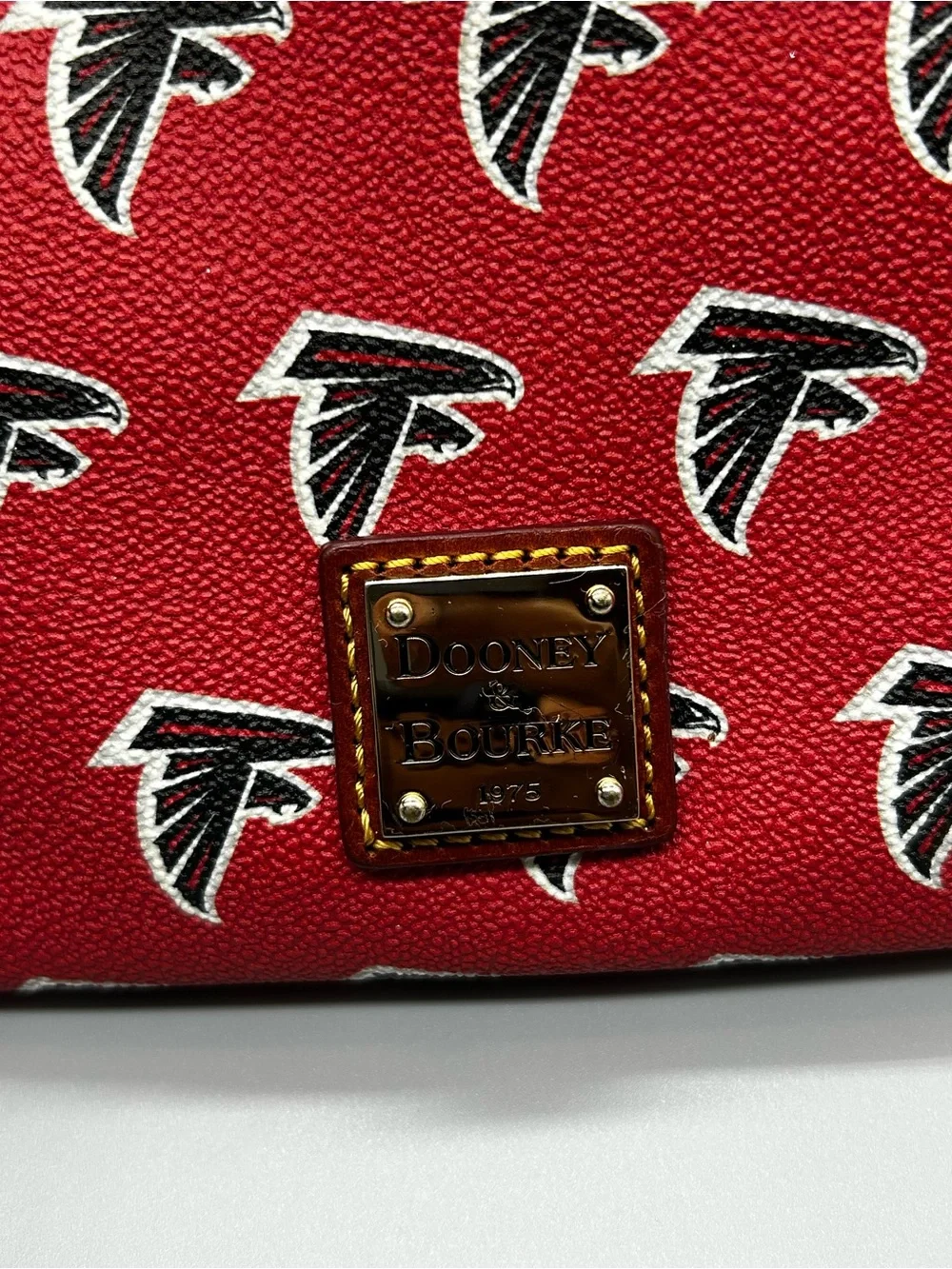 Dooney & Bourke Red Triple Zip Crossbody Pouch